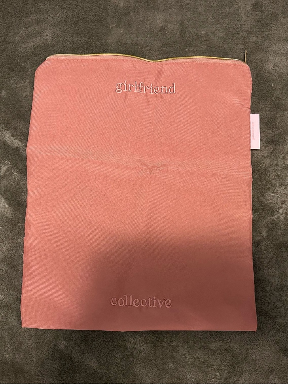 Pink Girlfriend Collective Laundry Pouch